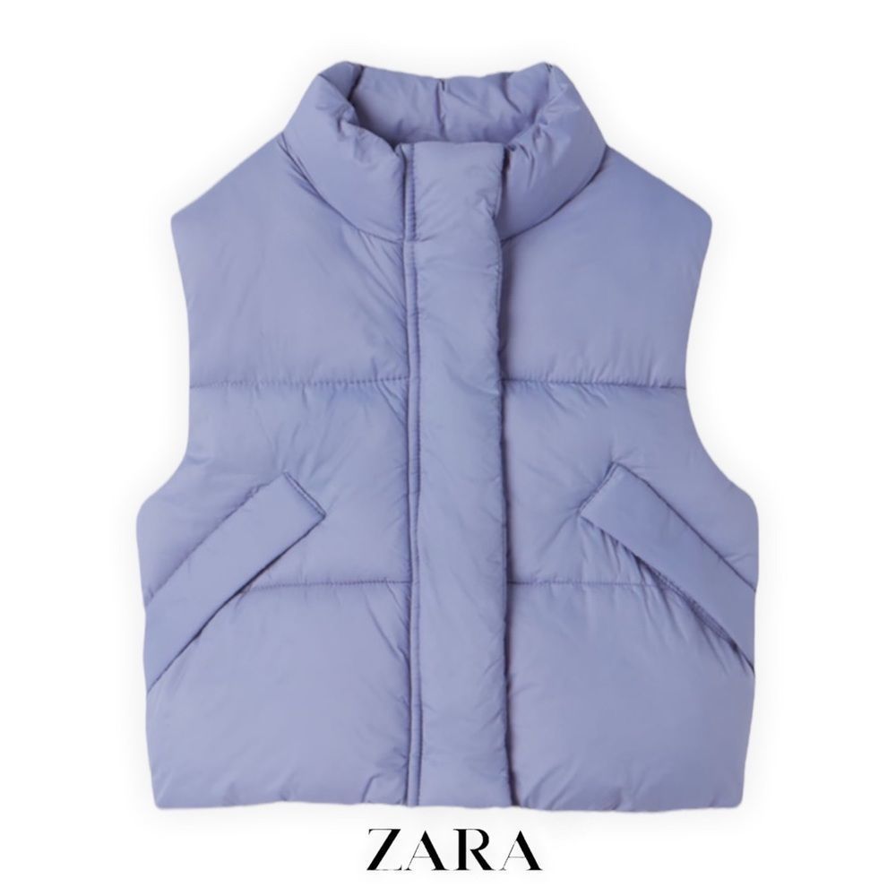 Zara Lavender Puffer Vest